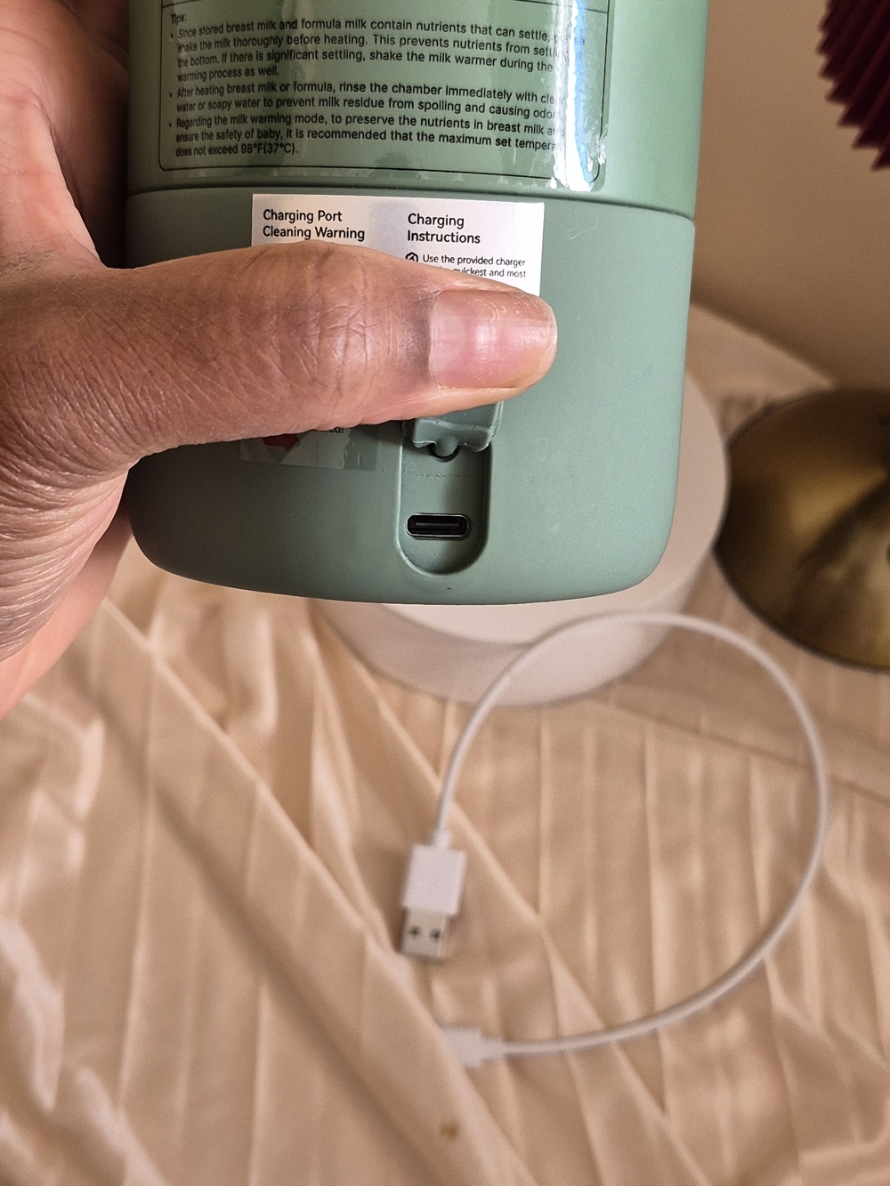 Sage Green Portable Humidifier Bottle - Picture 13 of 14